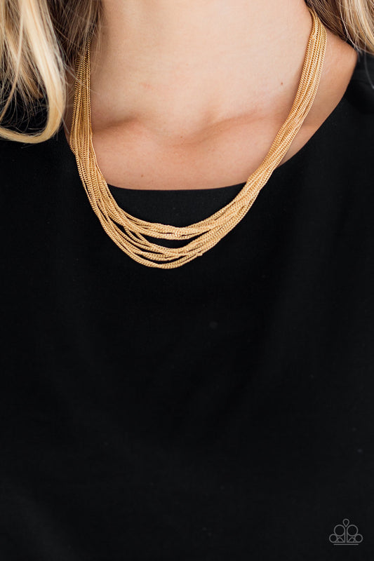 Backstage Bravado - Gold Necklace