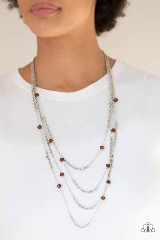 Open For Opulence - Brown Necklace