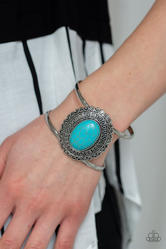 Extra EMPRESS-ive - Blue Cuff Bracelet