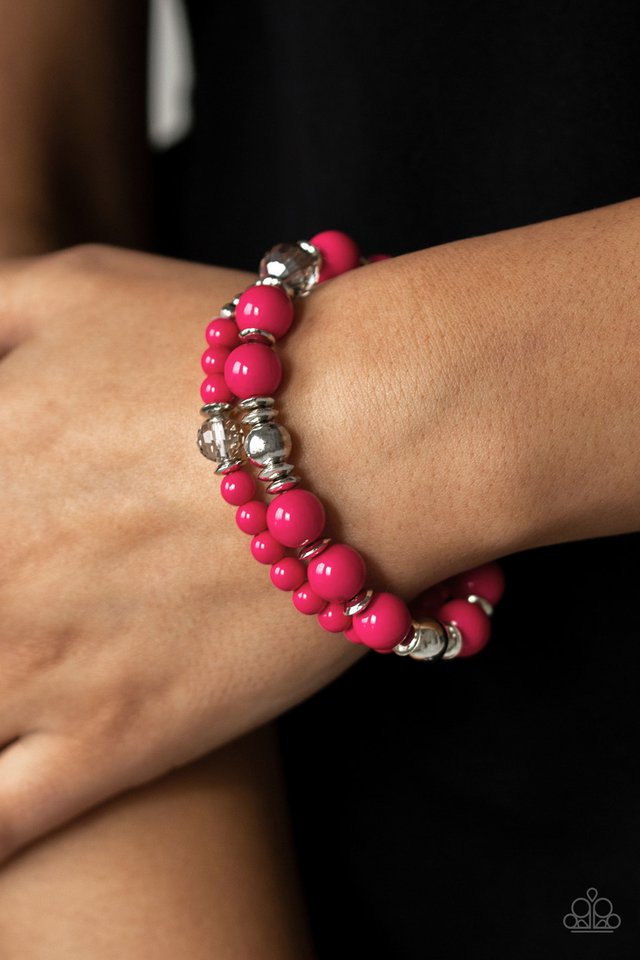 Colorful Collisions - Pink Bracelets