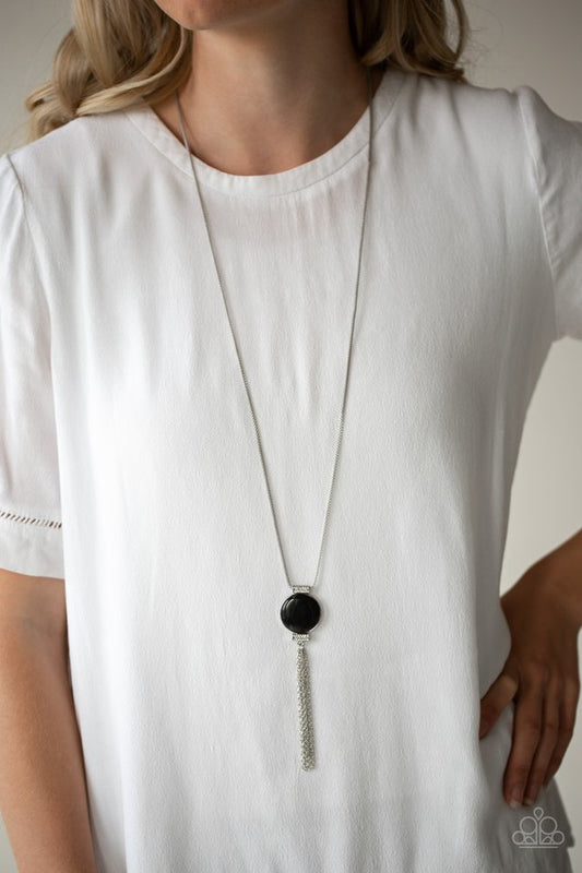 Happy As Can Beam - Black Necklace