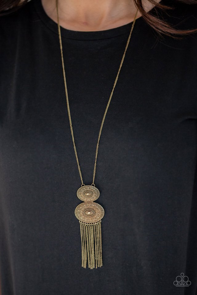 Sun Goddess - Brass Necklace