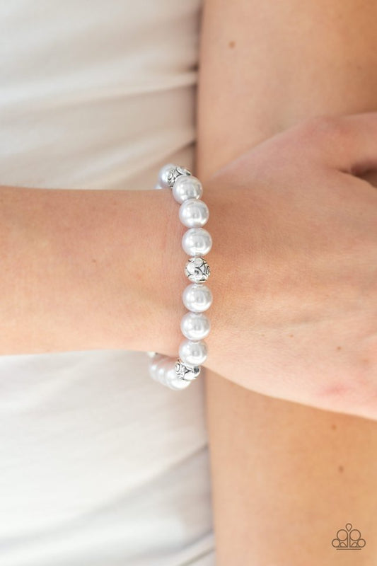 Rosy Radiance - Silver Bracelet