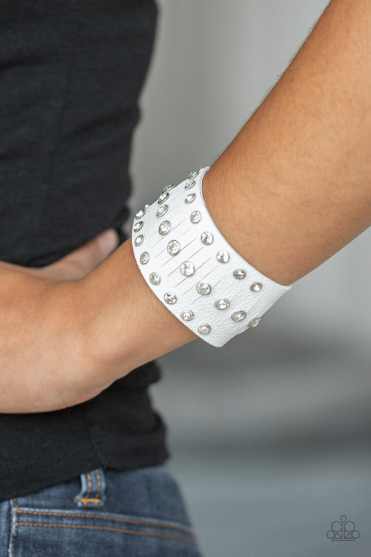 Now Taking The Stage - White Bracelet