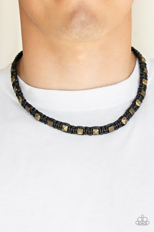 Grunge Rush - Black Urban Necklace