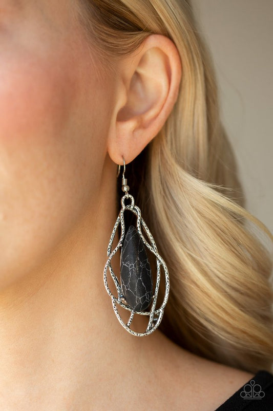 Artisan Tears - Black Earrings