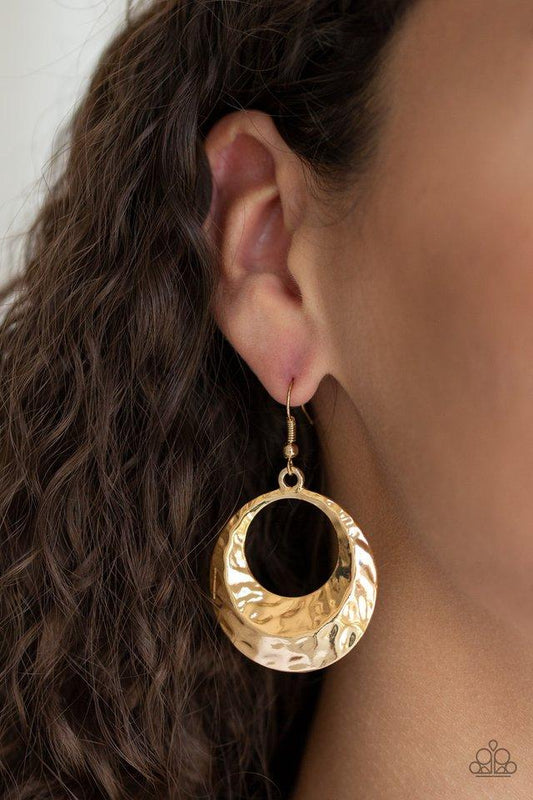 Savory Shimmer - Gold Earrings