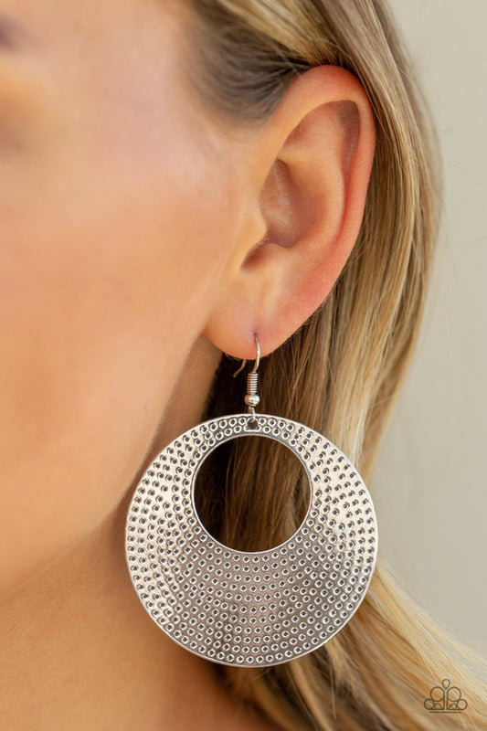 Silver Dotted Delicacy Earrings