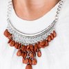 Rio Rainfall - Brown Necklace