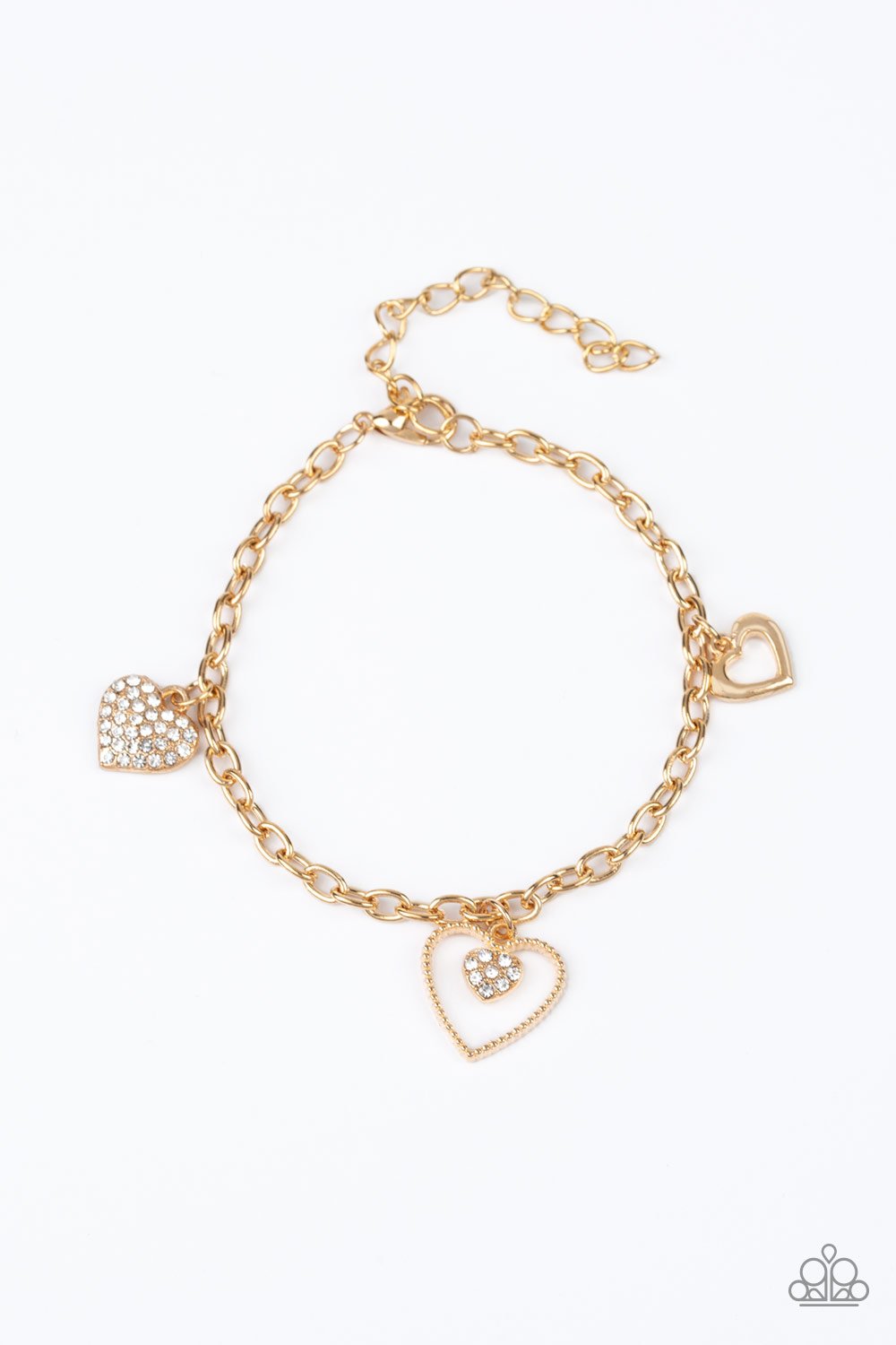 Hearts And Harps - Gold Bracelet