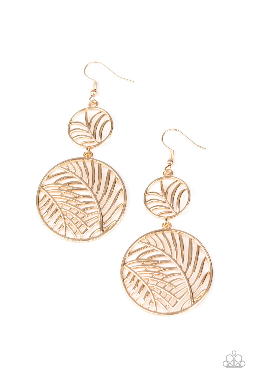 Palm Oasis - Gold Earring
