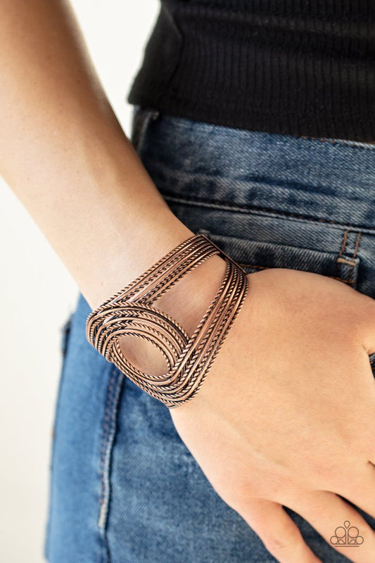 Rustic Coils - Copper Bracelet