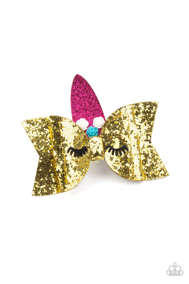 Just Be a YOU-nicorn - Gold Hair Clip
