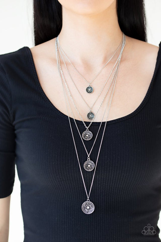 Medallion Marvel - Silver Necklace