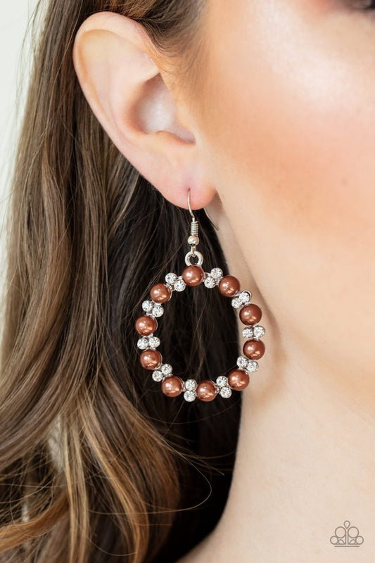 Symphony Sparkle - Brown Earrings