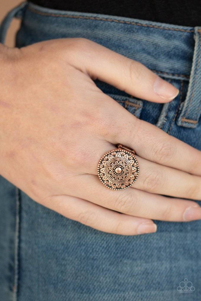 Copper One in a MEDALLION Ring