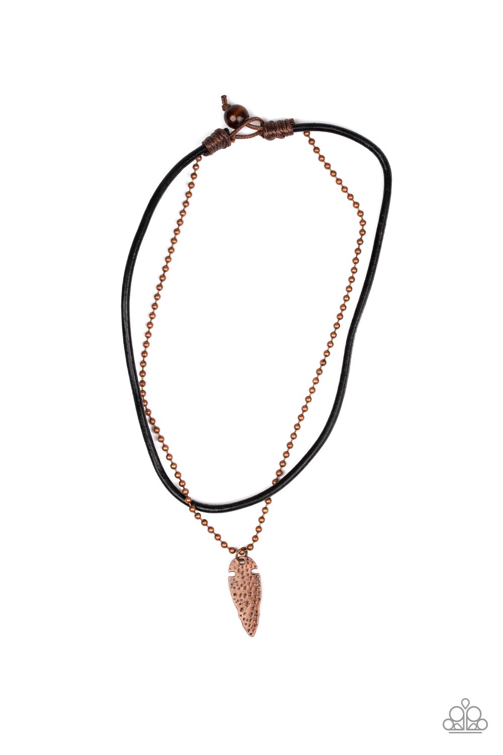 Copper Arrowhead Anvil Necklace