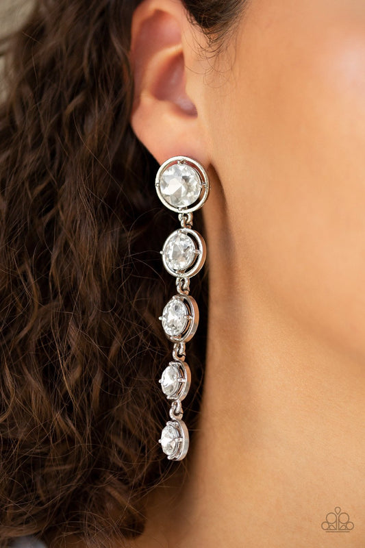 Drippin’ In Starlight - White Earrings