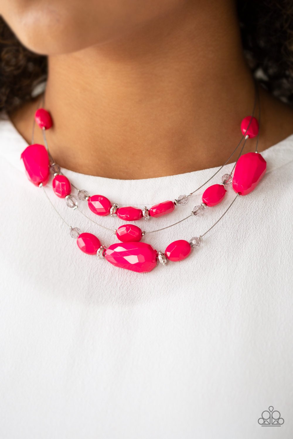 Pink Radiant Reflections Necklace