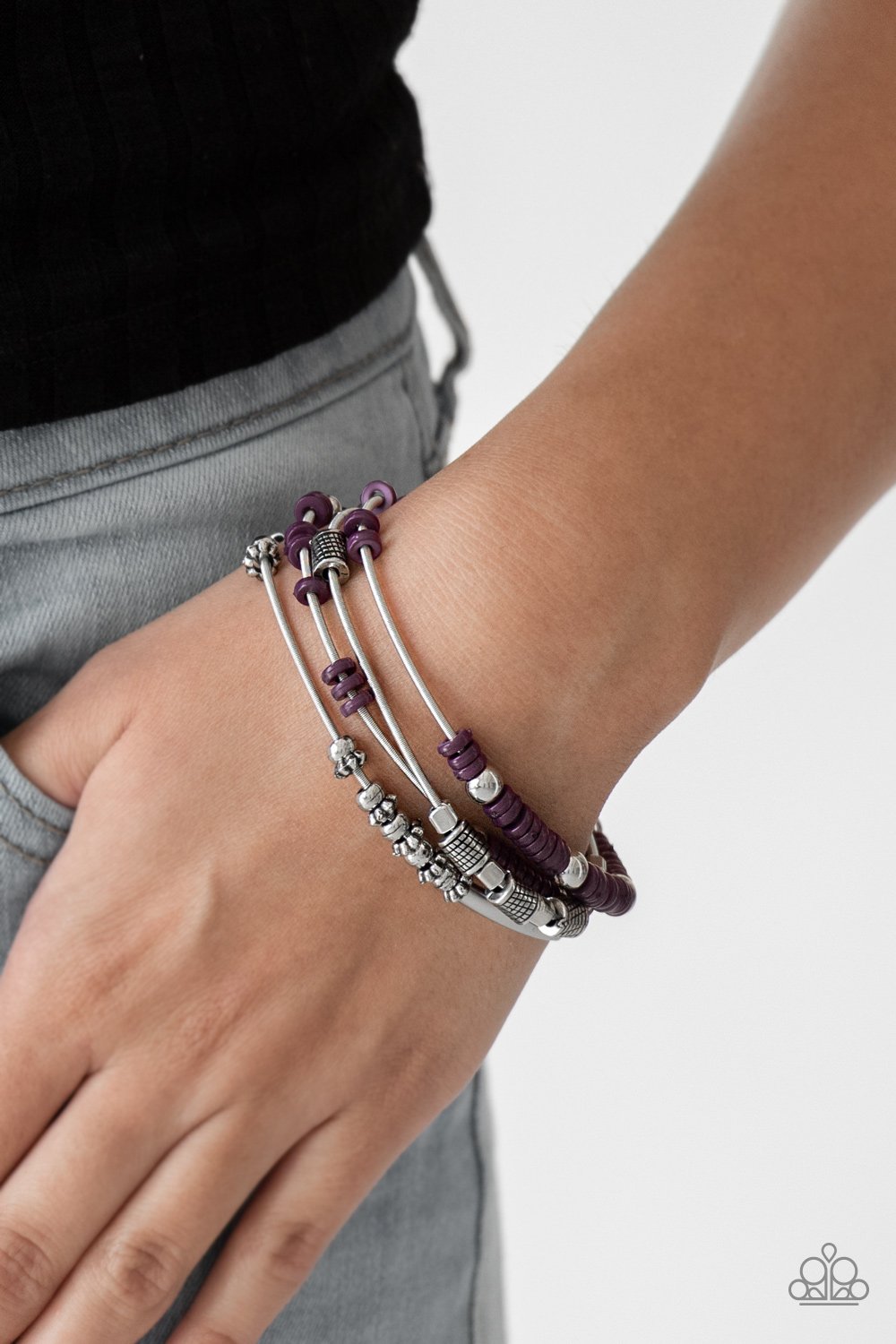 Purple Tribal Spunk Bracelet