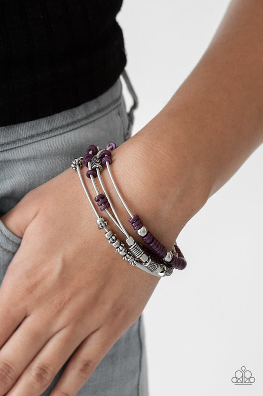 Purple Tribal Spunk Bracelet