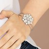 Garden Extravagance - White Bracelet