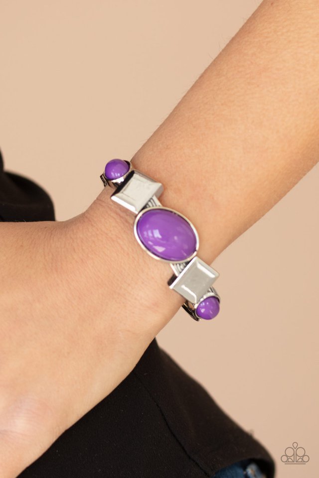 Abstract Appeal - Purple Bracelet