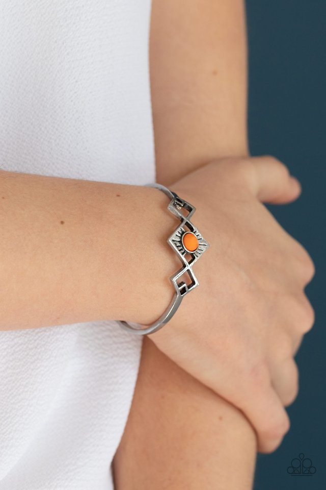 Dainty Deco - Orange Bracelet