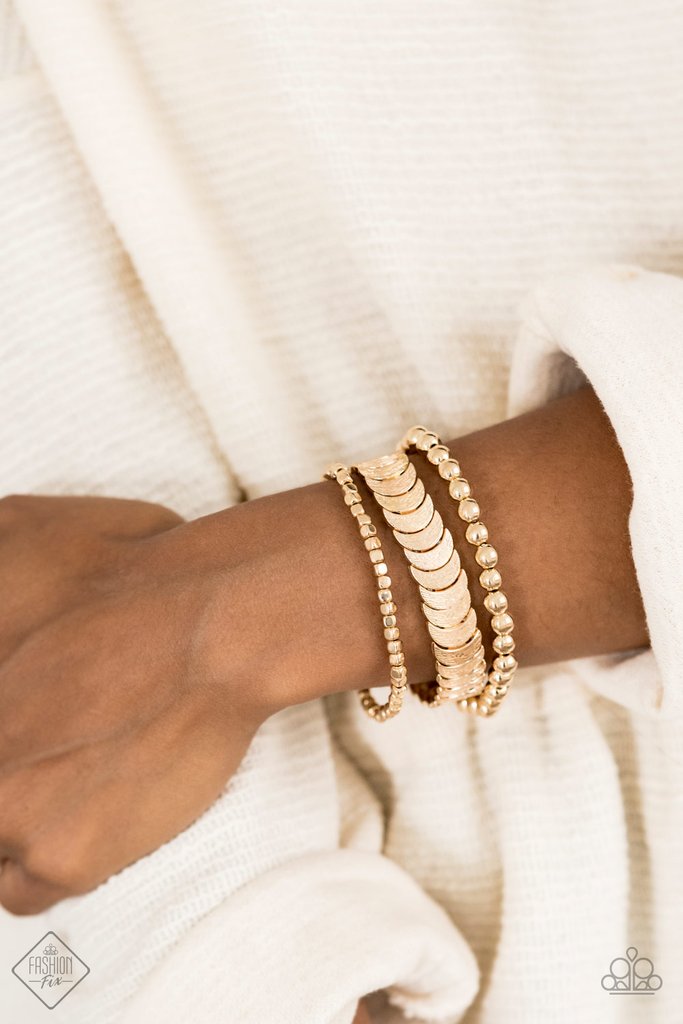 LAYER It On Me - Gold Bracelet - Sunset sightings Fashion Fix