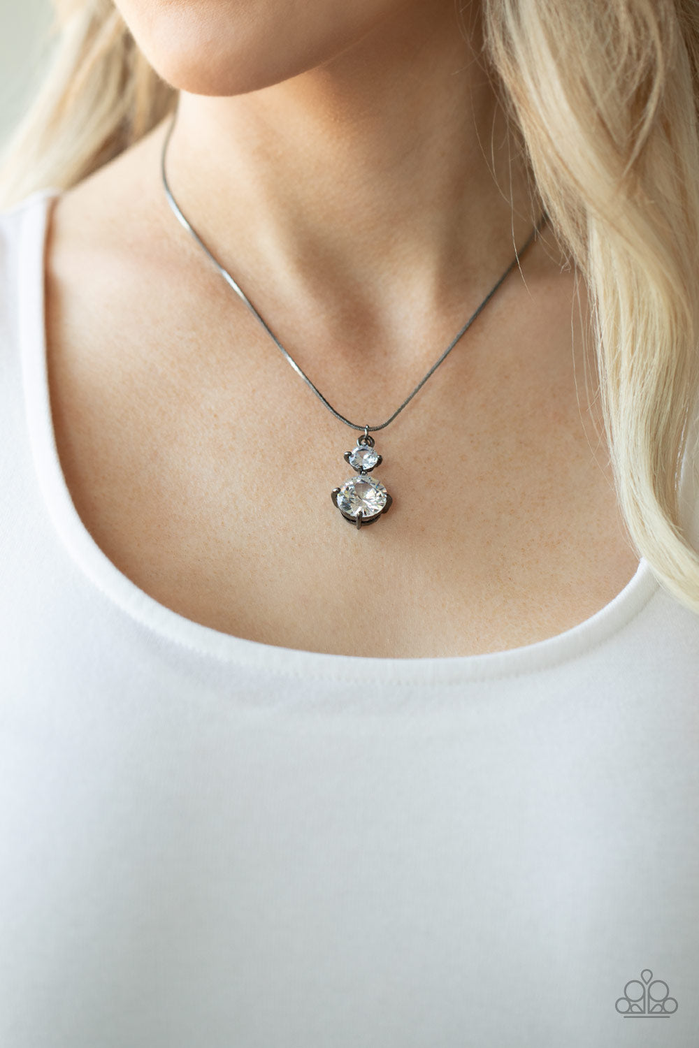 Top Dollar Diva - Black Necklace