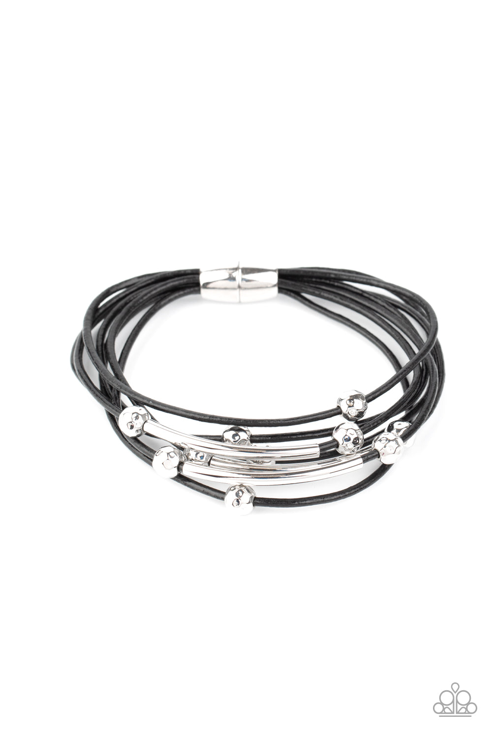 Magnetically Modern - Black Bracelet