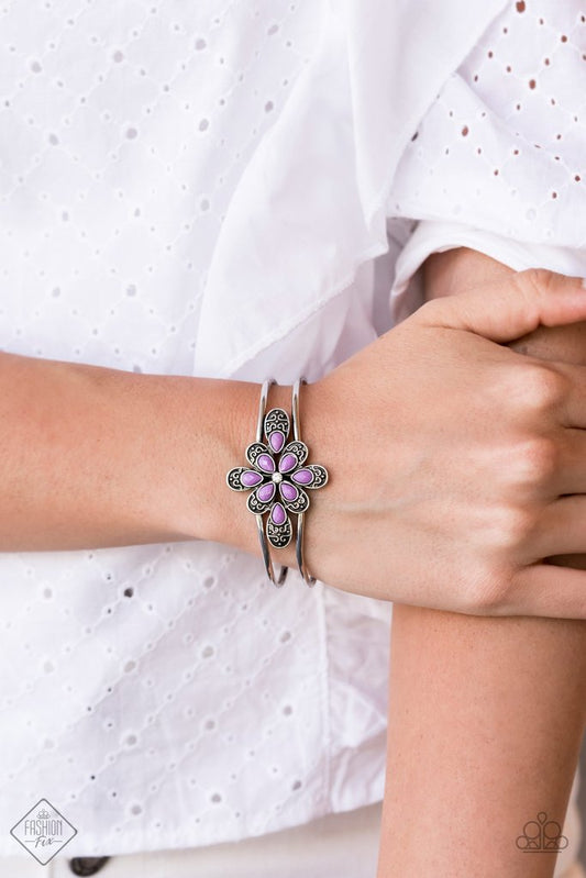 Go WithThe FLORALS - Purple Bracelet