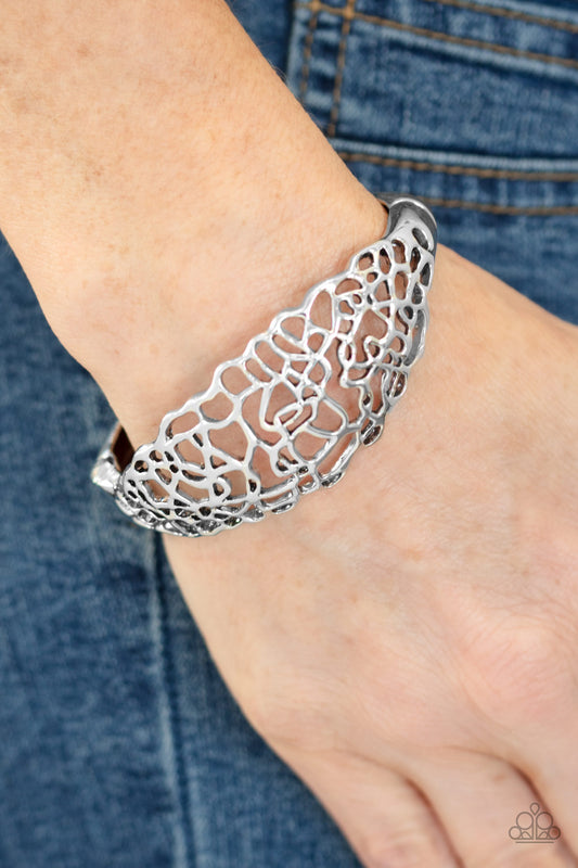 Airy Asymmetry - Silver Bracelet