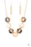 Retro Retrograde - Brown Necklace