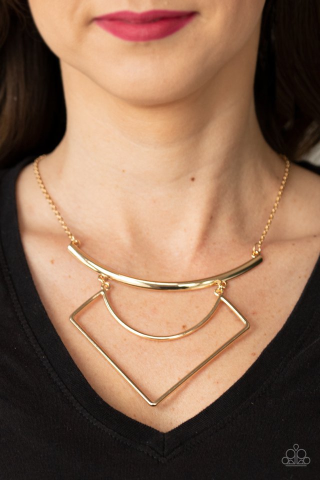 Egyptian Edge - Gold Necklace