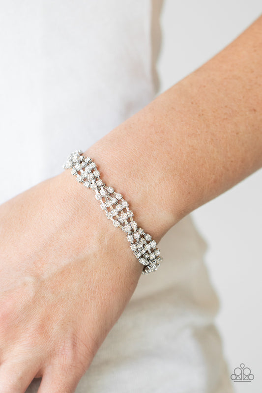 Twists and Turns - White Bracelet