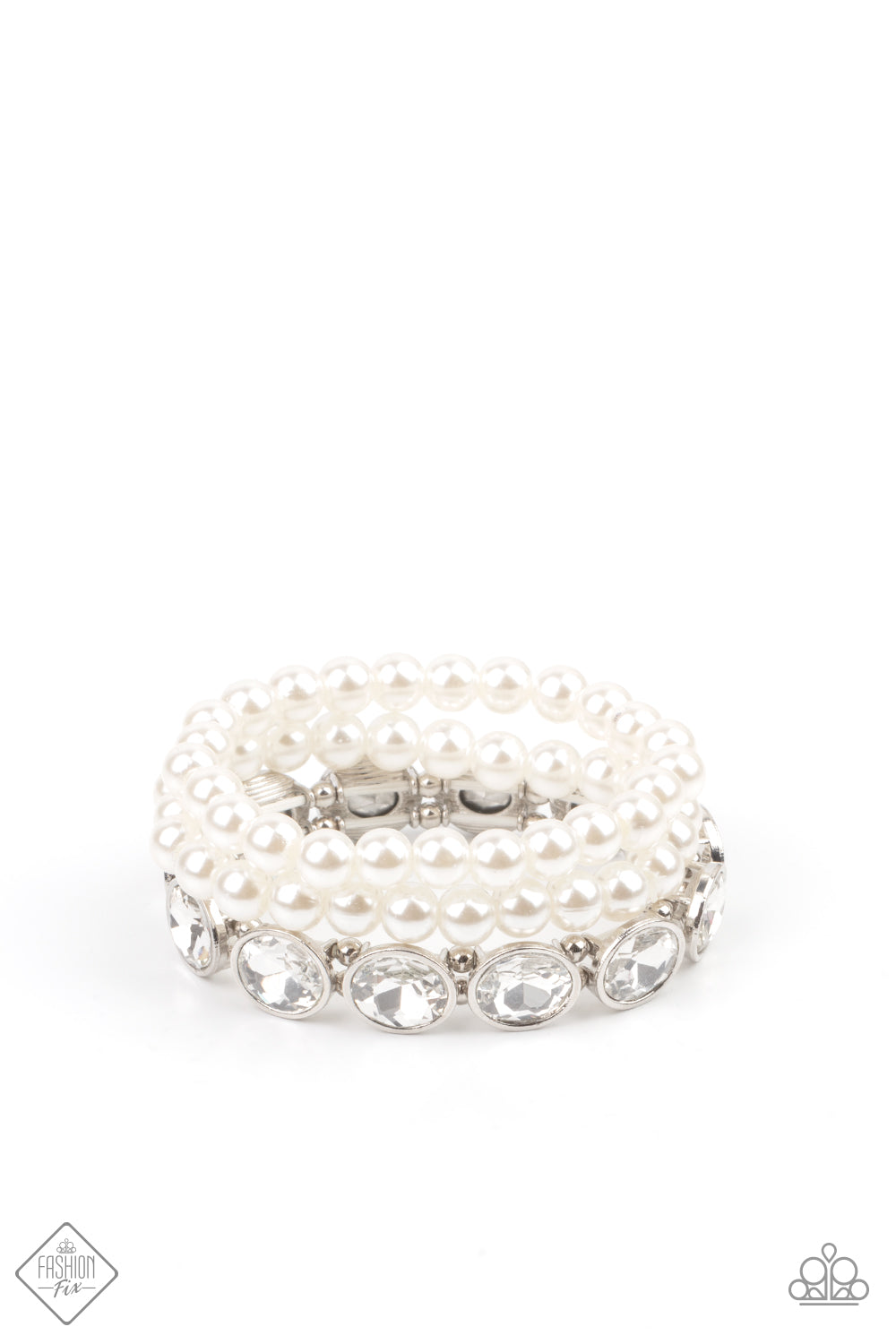 Flawlessly Flattering - White Bracelet