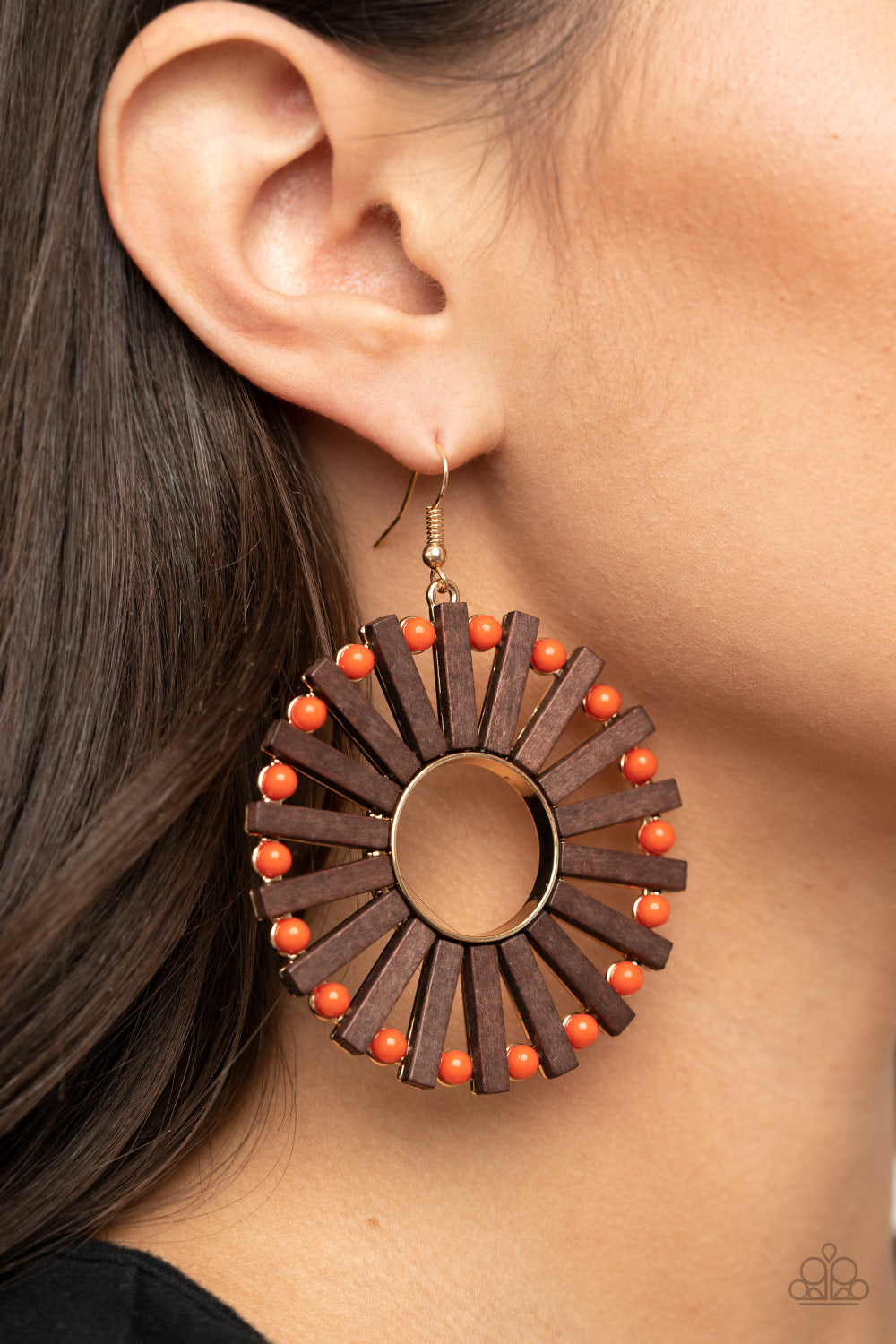 Solar Flare - Orange Earring