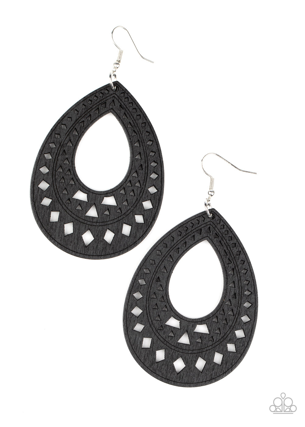 Belize Beauty - Black Wood Earring