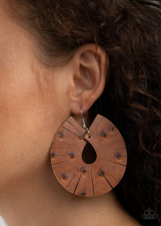 Palm Islands - Brown Earrings