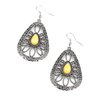 Floral Frill - Yellow Earrings