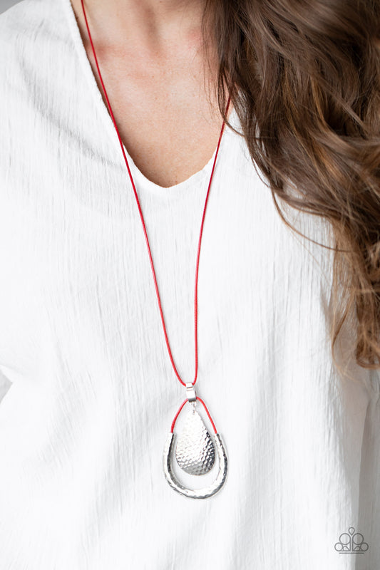 Texture Trekker - Red Necklace