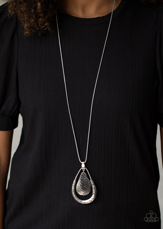 Texture Trekker - Silver Necklace