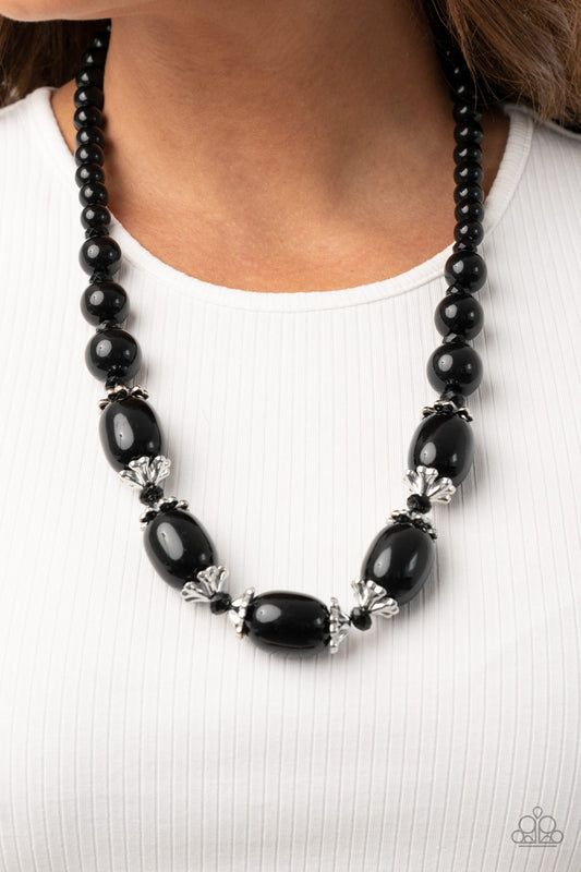 After Party Posh - Black Necklace
