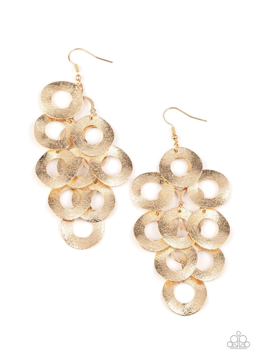 Scattered Shimmer - Gold Earrin