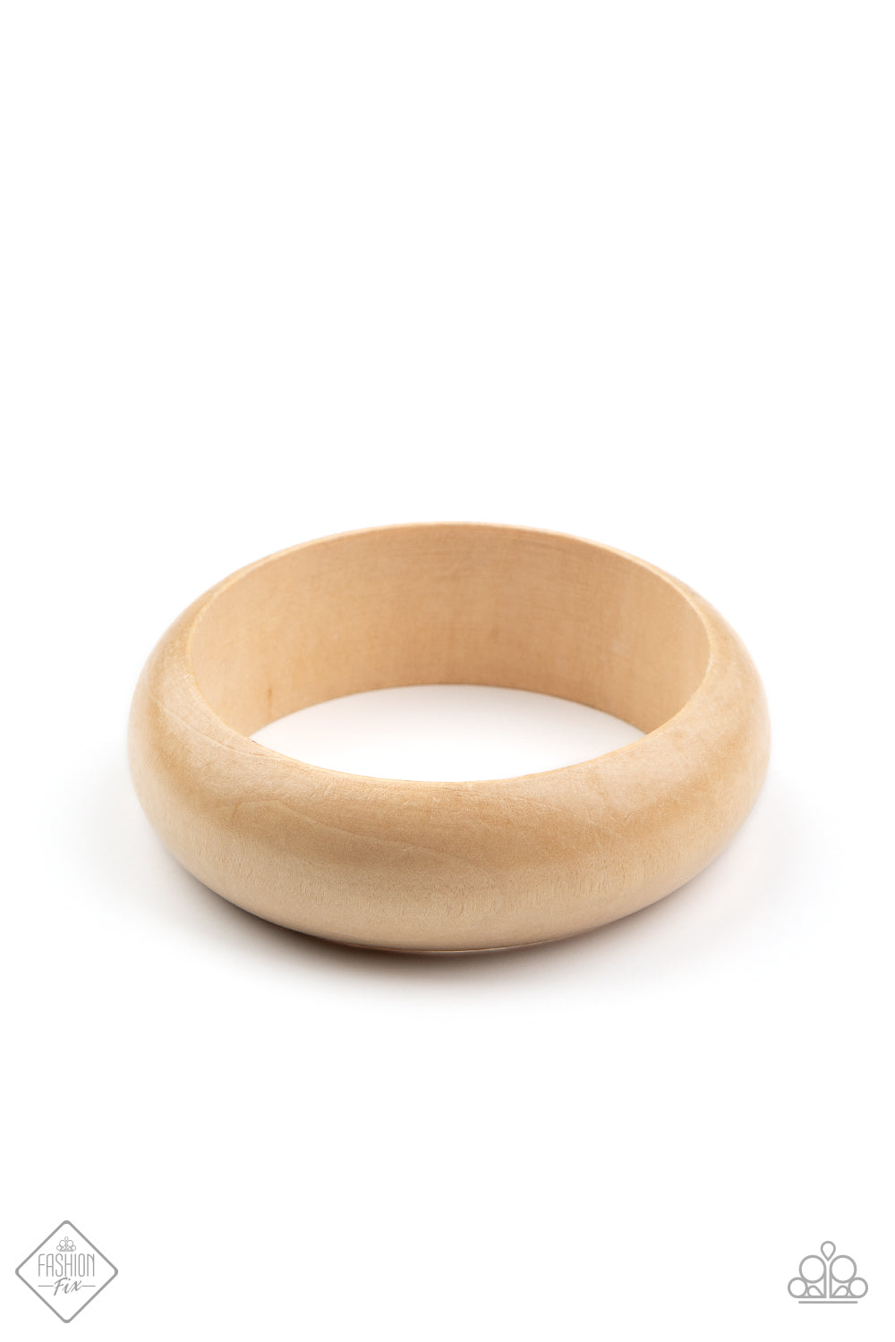 Whimsically Woodsy - White Wooden Bracelet