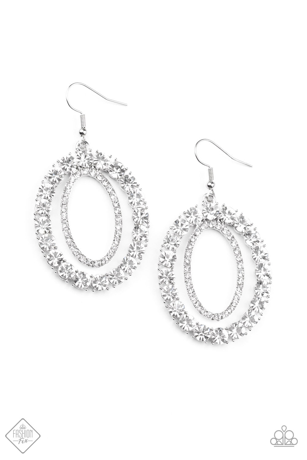 Deluxe Luxury - White Earring