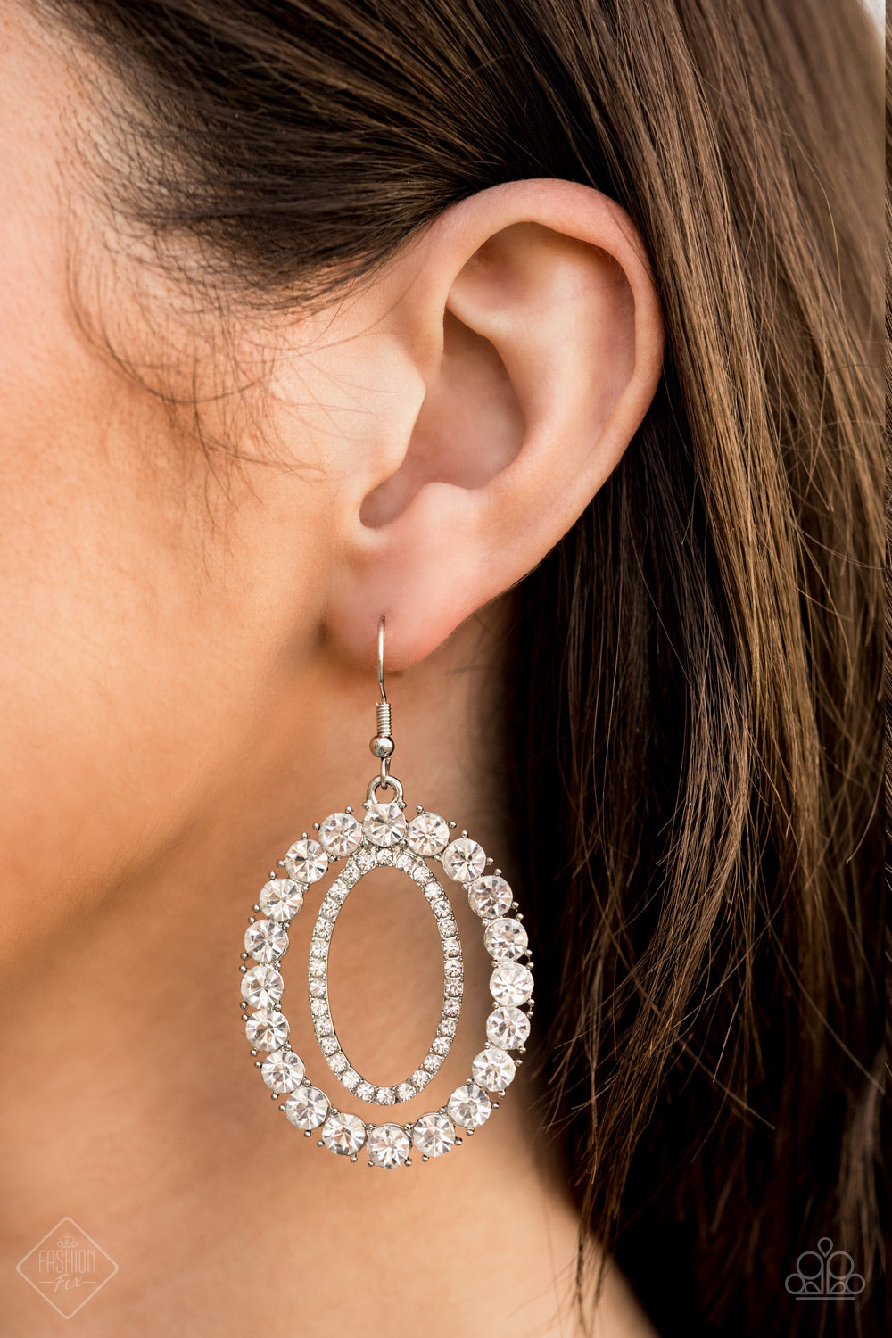 Deluxe Luxury - White Earring