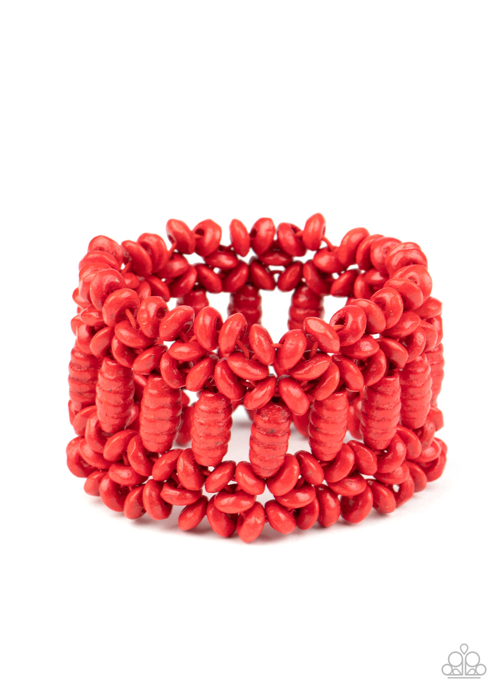 Fiji Flavor - Red Wooden Bracelet