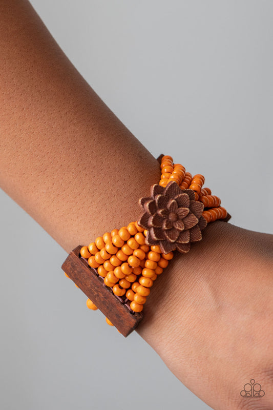 Tropical Sanctuary - Orange Bracelet